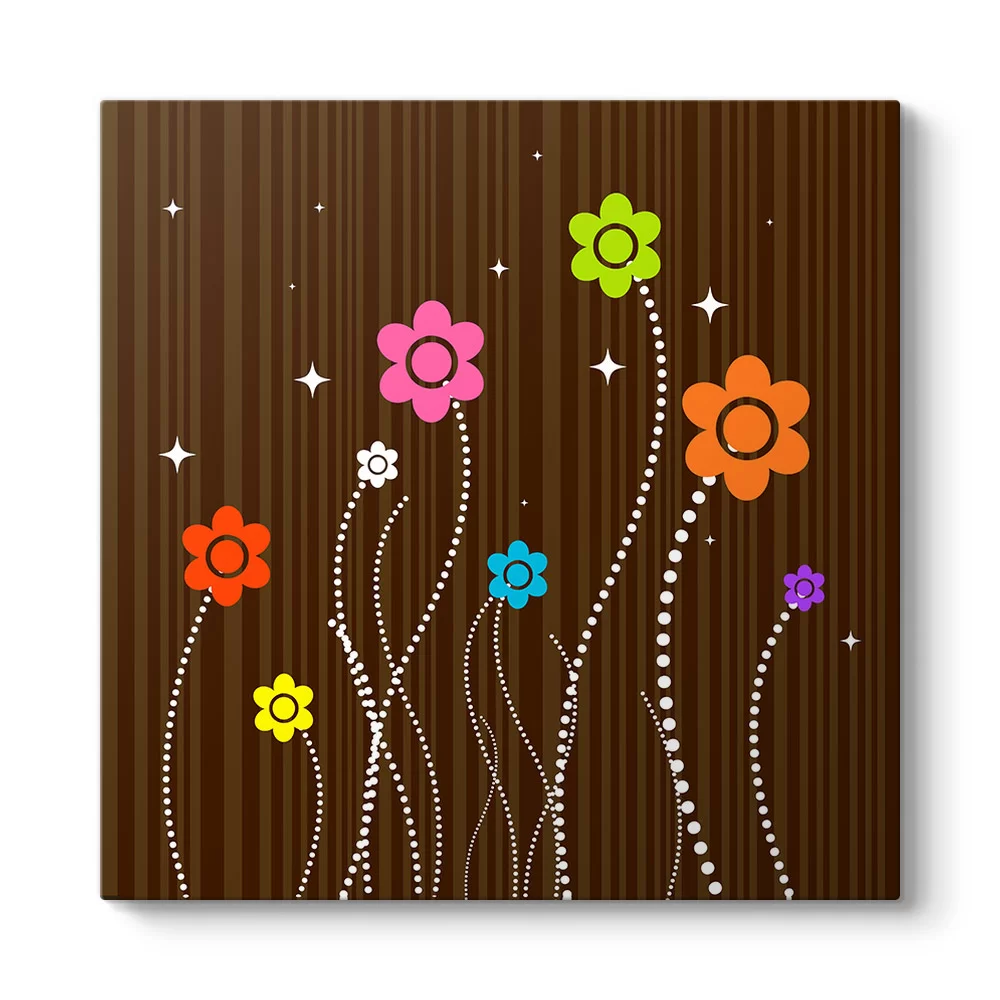 Floral Pattern Tablosu - Model 3